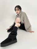 Crop mink jumper