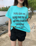 Souffle Dot Lettering Short Sleeve