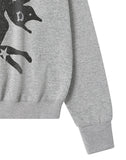 TWIN ANGEL One-Shoulder Sweatshirt