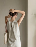 Blun Stripe Linen Sleeveless One Piece