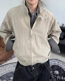 Deon Dyeing High Neck Crop Jacket