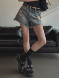 Bohemian Fringed Short Denim Pants