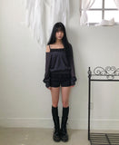 Karom Deep V-Neck Long Sleeve Knit