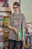 HELLO FLOWER Pigment Short Sleeve Tee