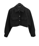 Suede Pocket Crop Jacket