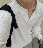 Summer Cool Boucle Collar Short Sleeve Long Ver