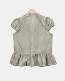 Todin Check Short Sleeve Blouse