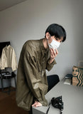 Retro Coated Leather Overshirt