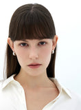 Triple Silver (C) Round Earrings M