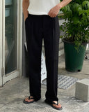 Cool Banding One Tuck Wide Slacks