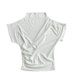 [ EEUN MADE ] Unbalance Shirring turtleneck Top