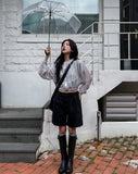 Summer Dot Rain Crop Hood Jumper