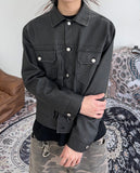 Cardan Washing Leather Jacket