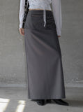 Reme Wrap Belt Layered Skirt