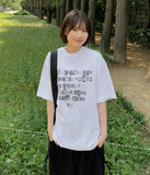 [unisex] Hymen Lettering Over Short Sleeve Tee
