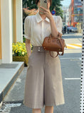 Seri Puff Collar Short Sleeve Blouse