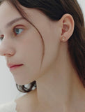 H Edition Silver Pillow Earrings