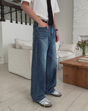 Sky Washed Wide Denim