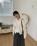 Nyuling Lace Collar Knit Cardigan