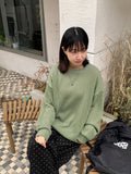 [unisex] Hakkui round over knit sweatshirt