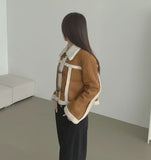 Lovely Casual Crop Duffle Full Fur Mustang