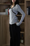 Two-way bolero cardigan top