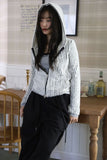Magenne hair hood zip-up