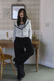Magenne hair hood zip-up