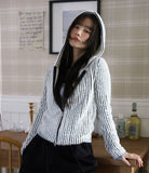Magenne hair hood zip-up