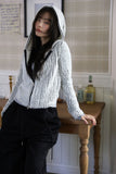 Magenne hair hood zip-up