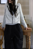Magenne hair hood zip-up
