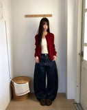 Leanne Low Curved Denim Pants
