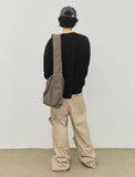 Cotton Canvas Badge Cross Bag