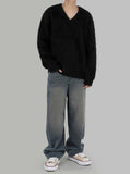 Mohair Vneck knit