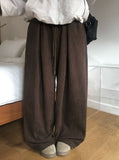 Lawson Pintuck Patch Corduroy Brushed Wide Pants