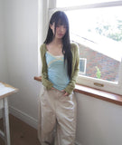 Huben Ribbed Long Sleeve Cardigan