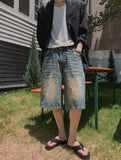 Boma catwash bermuda denim pants