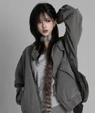 Stone washing work jacket