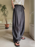 Paul Stripe Curved Slacks