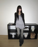 Bokan Strap Ribbed Knit Cardigan