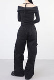 (Unisex) Lotica Zipper Cargo String Pants