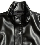 Fox Leather Betty Neck Jacket