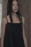 [mnem] Buckle Nylon Midi Dress