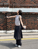 RUSTLE PLEATS SK/WIDE PT