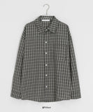 [unisex] Sankini Over Fit Pocket Check Shirt