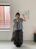 Hube Summer Banding Wide Cargo Pants