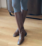 Tuelin Square Long Boots (3.5cm)