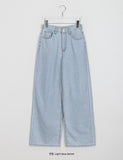 Fita summer wide banded denim pants