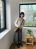 Niola Dot Nylon Layered Long Skirt
