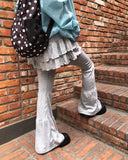 Buell Tiered Bootcut Skirt Pants